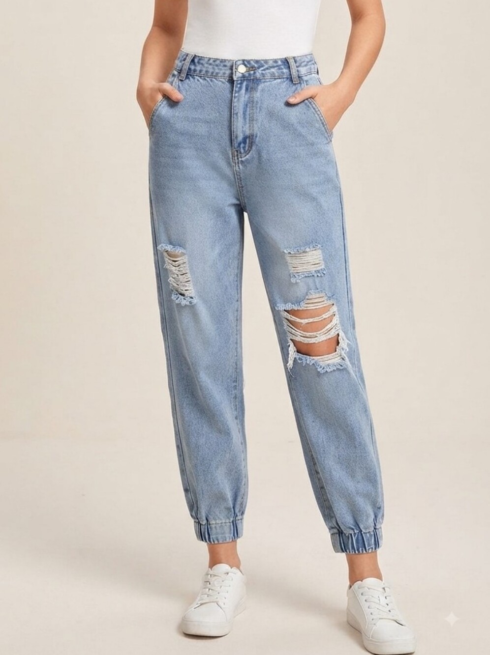 SHEIN Relaxed Fit Harem Style Jeans
